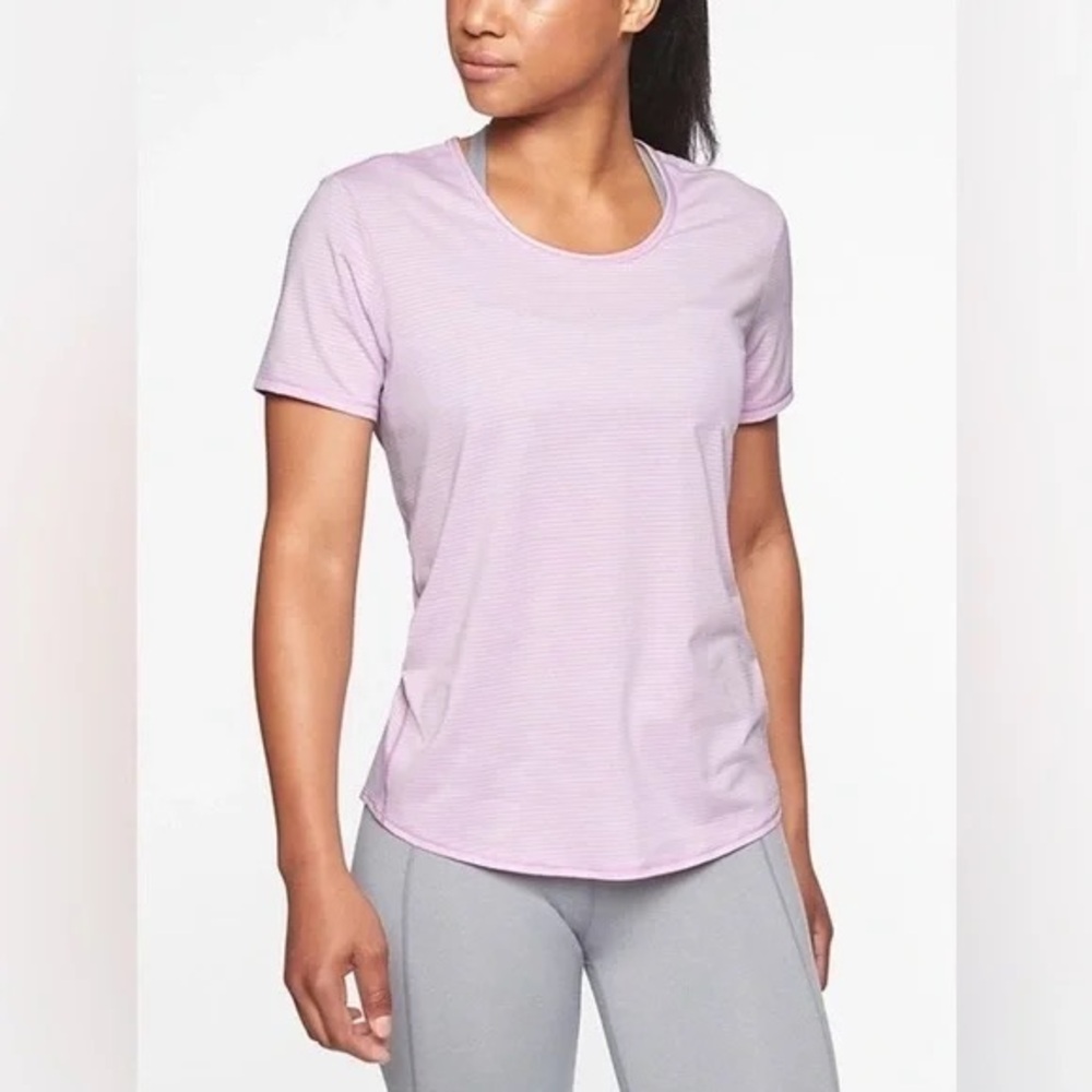 Athleta Shadow Stripe Tee